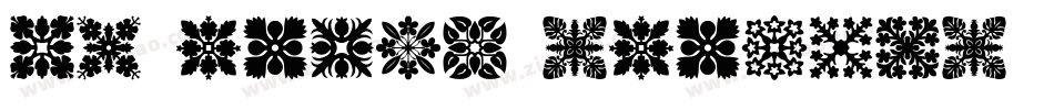 CK Quilt Squares字体转换